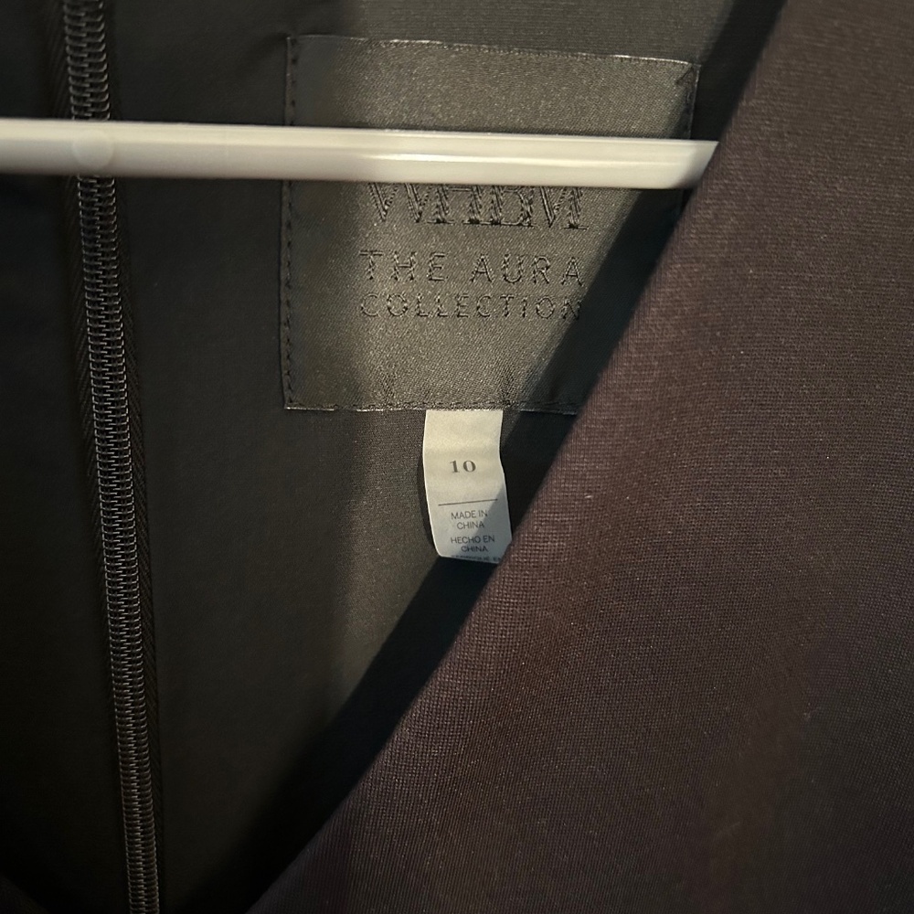 NWT WHBM Aura Collection Short-sleeve Dress, Black, Size 10 Petite - Picture 4 of 4